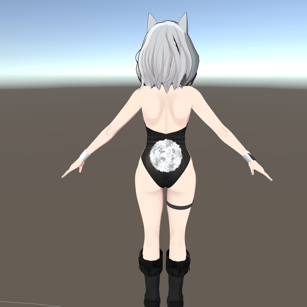 【センティッド用衣装】レザーバニーガール