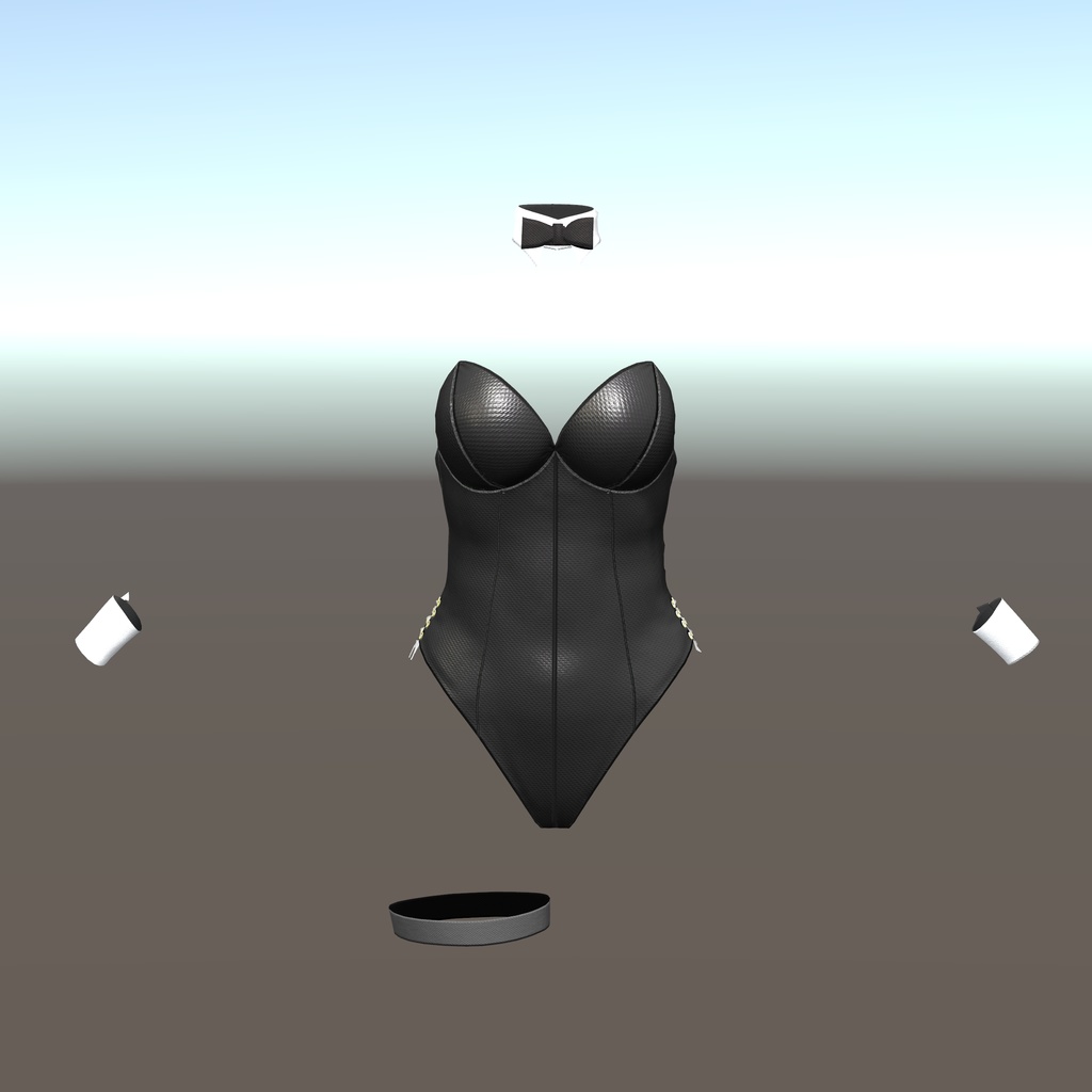 【センティッド用衣装】レザーバニーガール