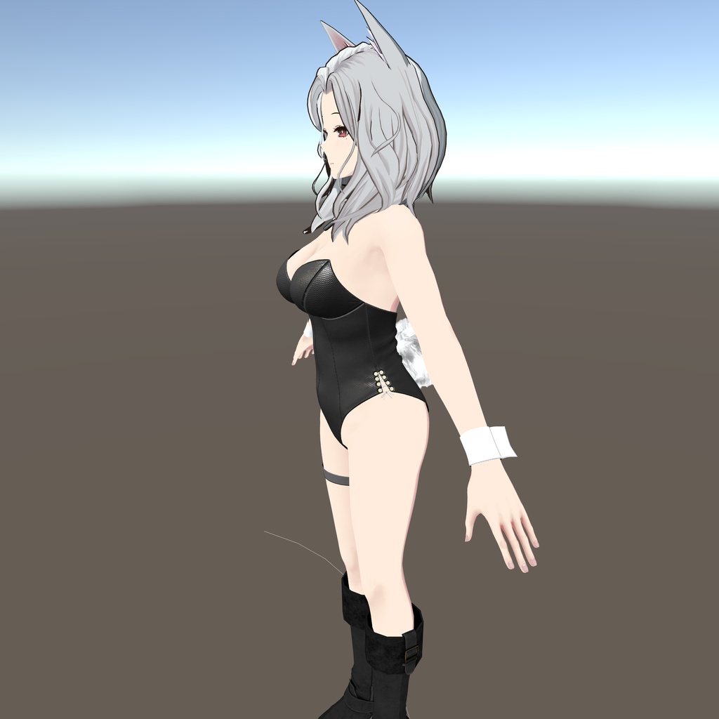 【センティッド用衣装】レザーバニーガール