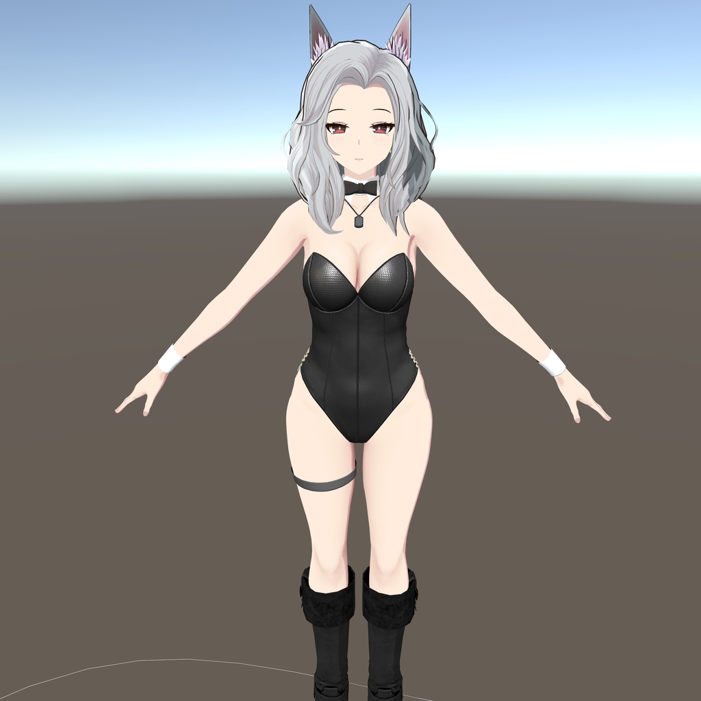 【センティッド用衣装】レザーバニーガール
