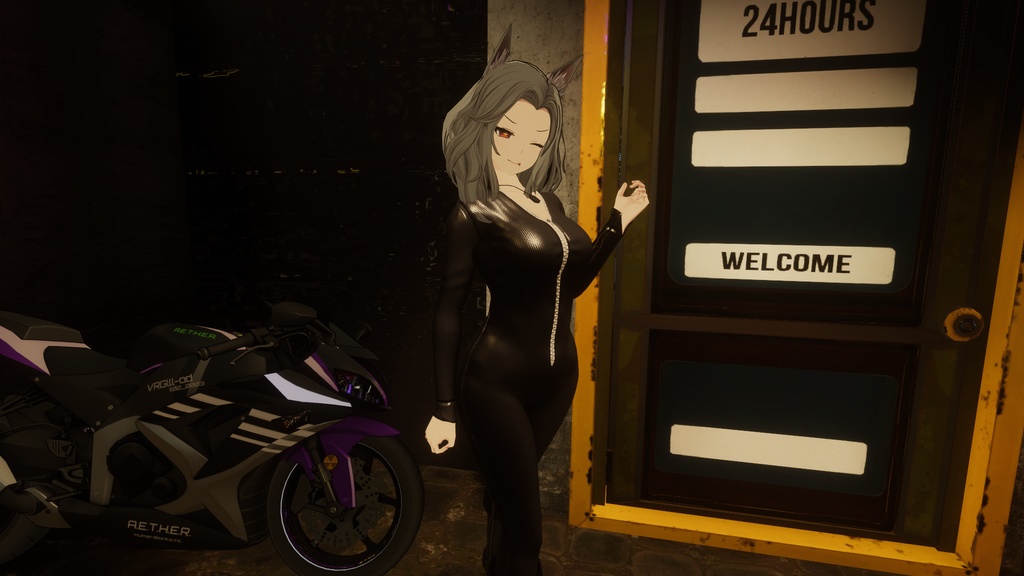 【センティッド用衣装】ライダースーツ