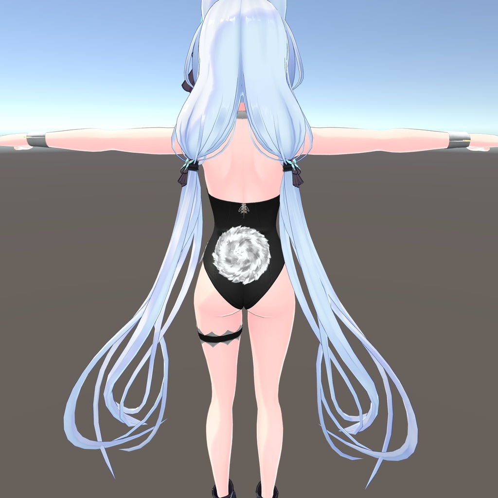 【狐薄ちゃん用衣装】レザーバニーガール