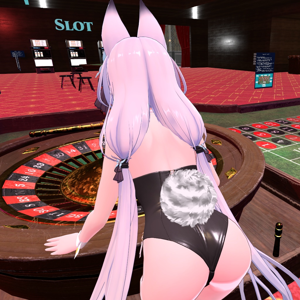 【狐薄ちゃん用衣装】レザーバニーガール