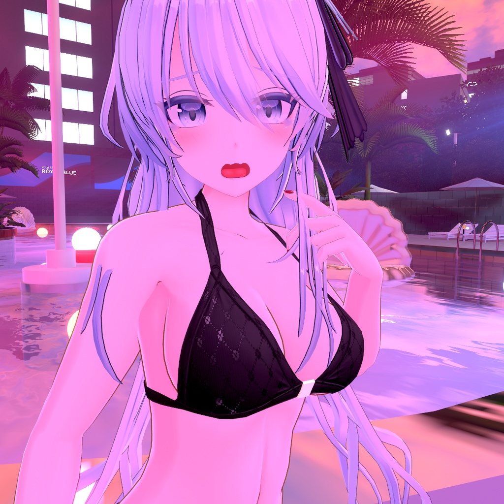 【狐薄ちゃん用衣装】ホルターネックビキニ