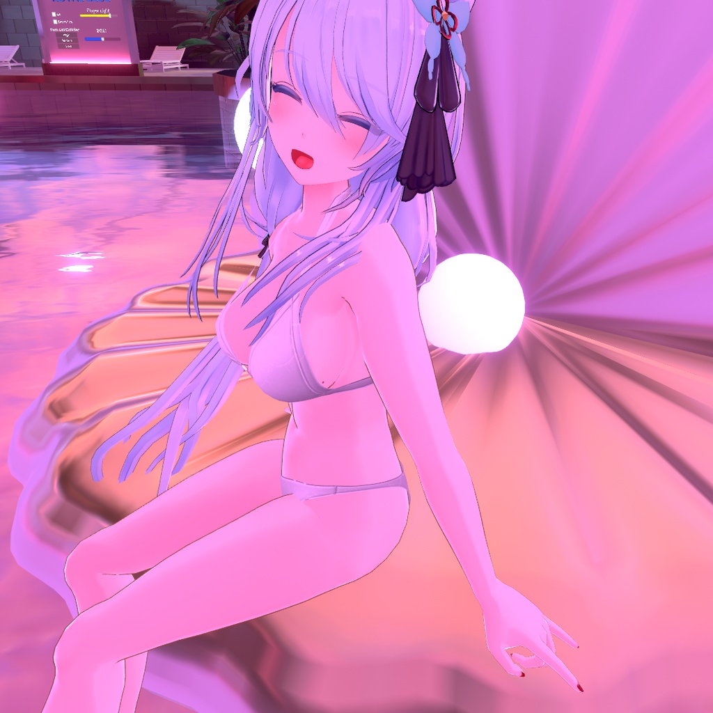 【狐薄ちゃん用衣装】ホルターネックビキニ