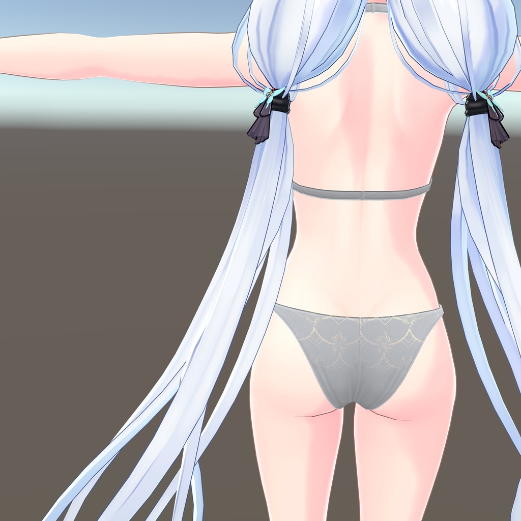 【狐薄ちゃん用衣装】ホルターネックビキニ