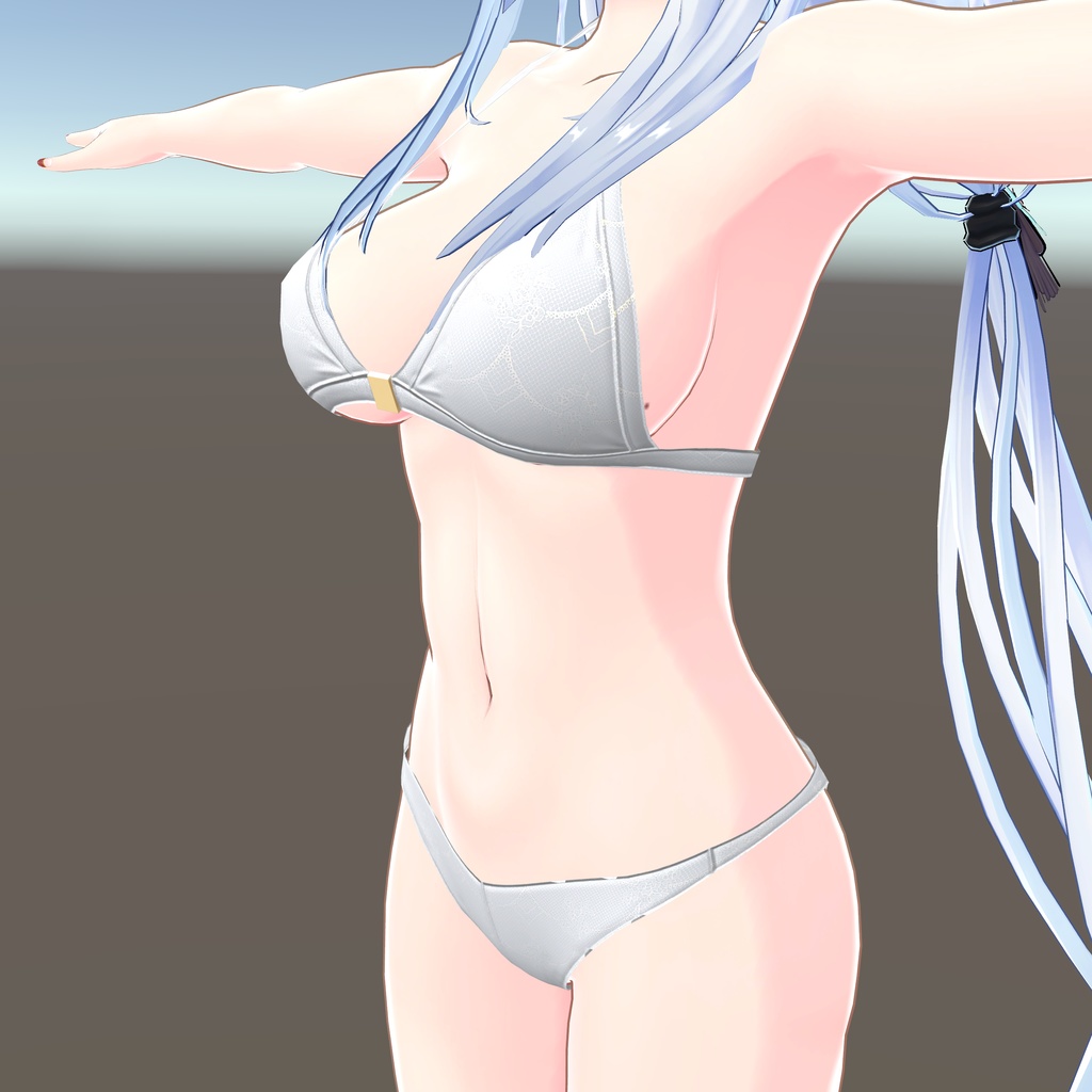 【狐薄ちゃん用衣装】ホルターネックビキニ