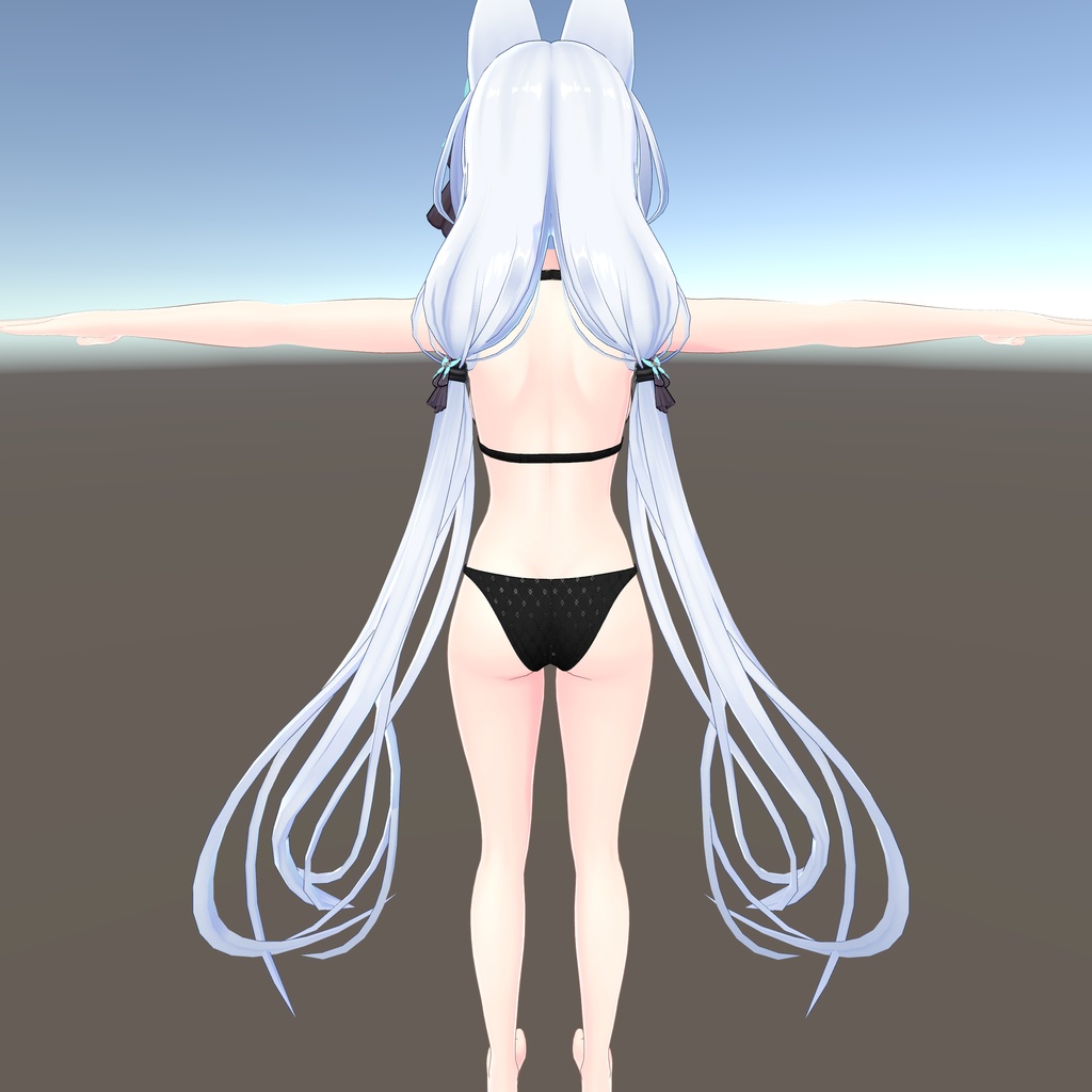 【狐薄ちゃん用衣装】ホルターネックビキニ