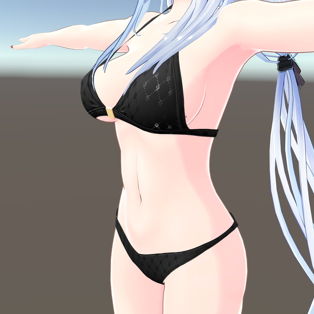 【狐薄ちゃん用衣装】ホルターネックビキニ