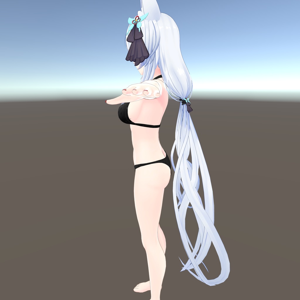 【狐薄ちゃん用衣装】ホルターネックビキニ