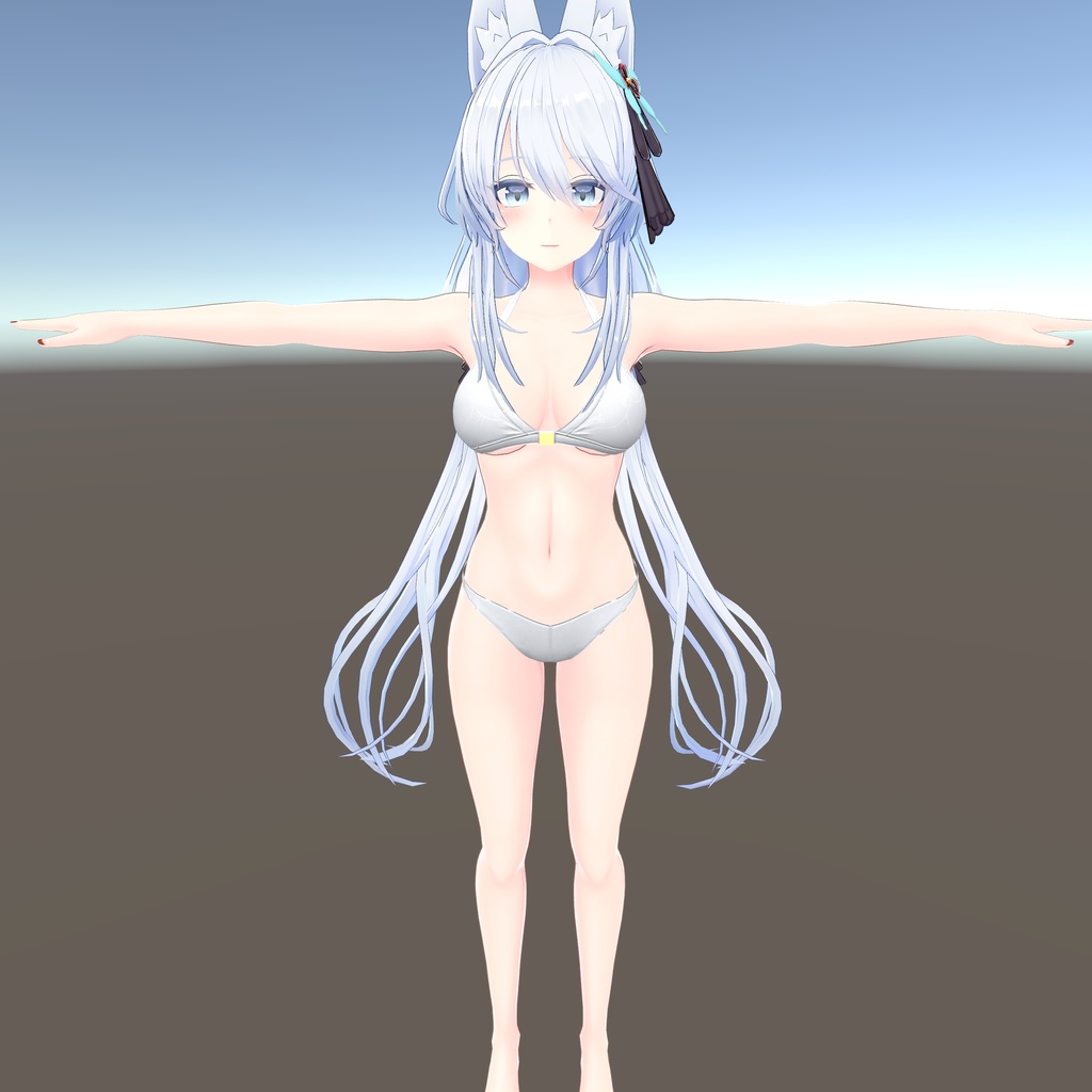 【狐薄ちゃん用衣装】ホルターネックビキニ