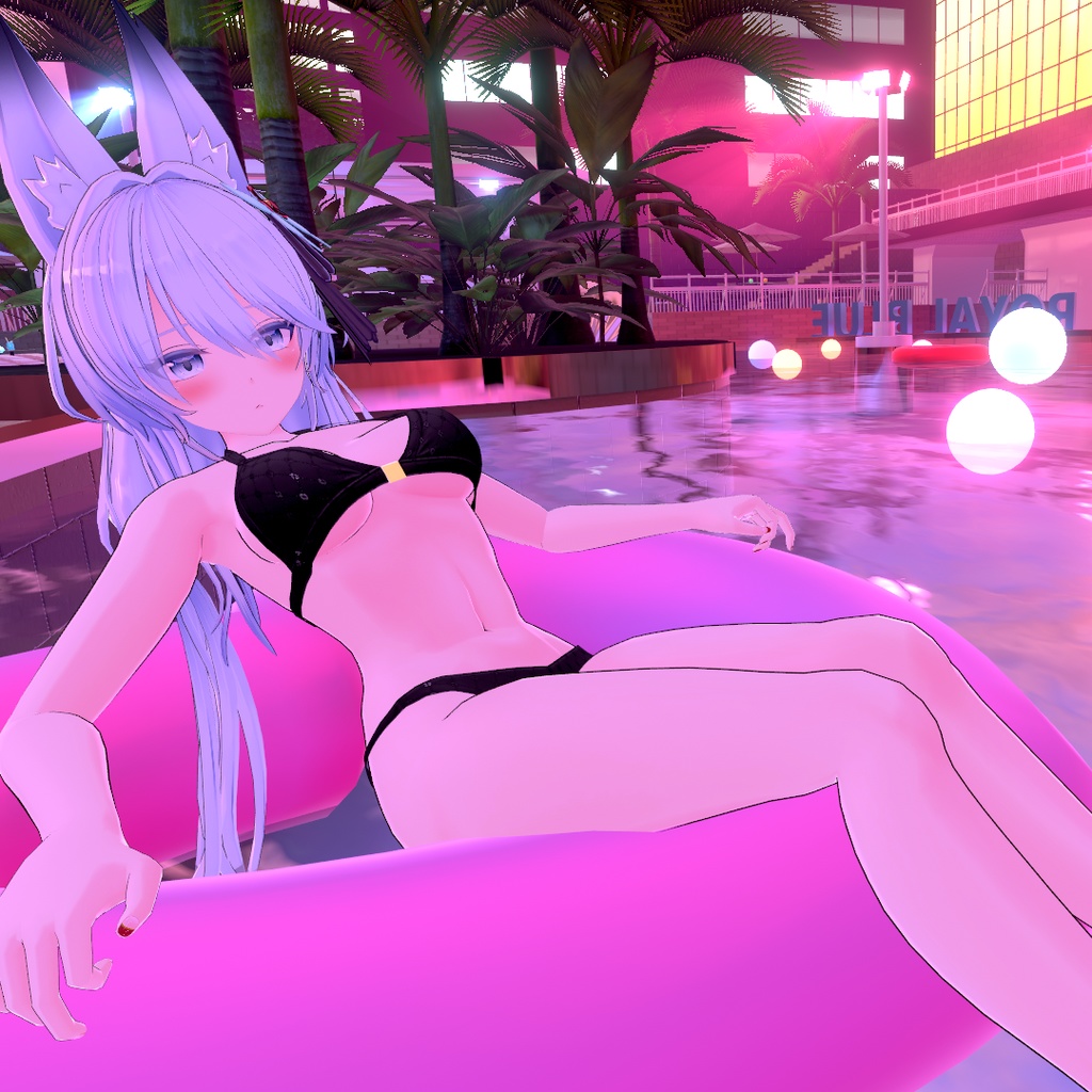 【狐薄ちゃん用衣装】ホルターネックビキニ