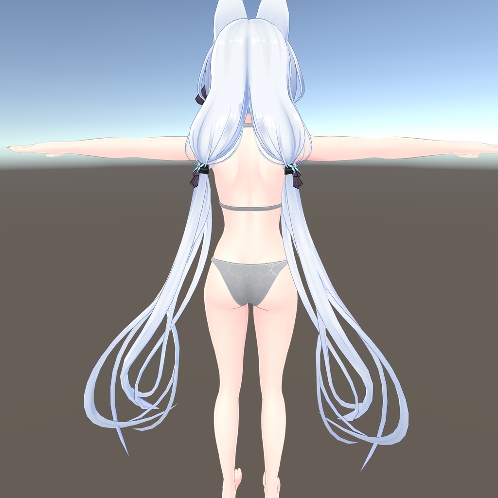 【狐薄ちゃん用衣装】ホルターネックビキニ