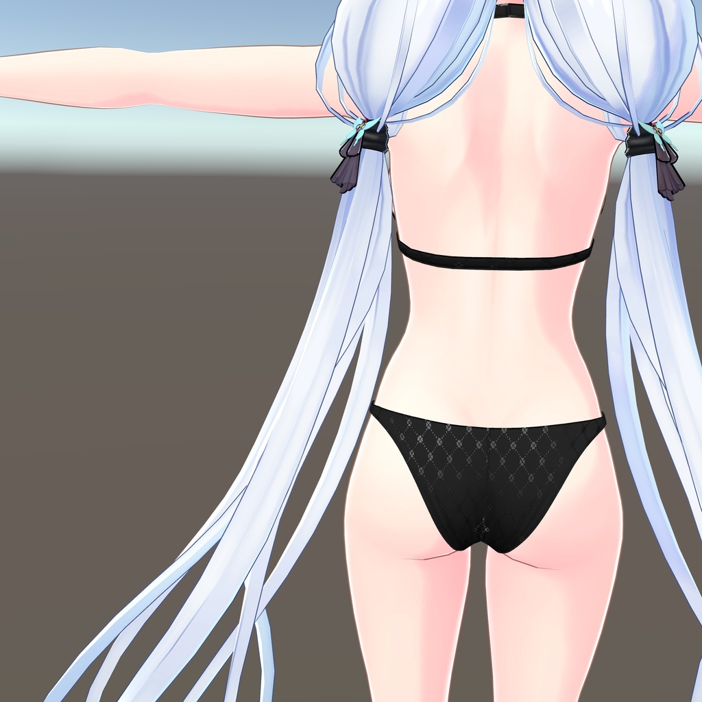 【狐薄ちゃん用衣装】ホルターネックビキニ