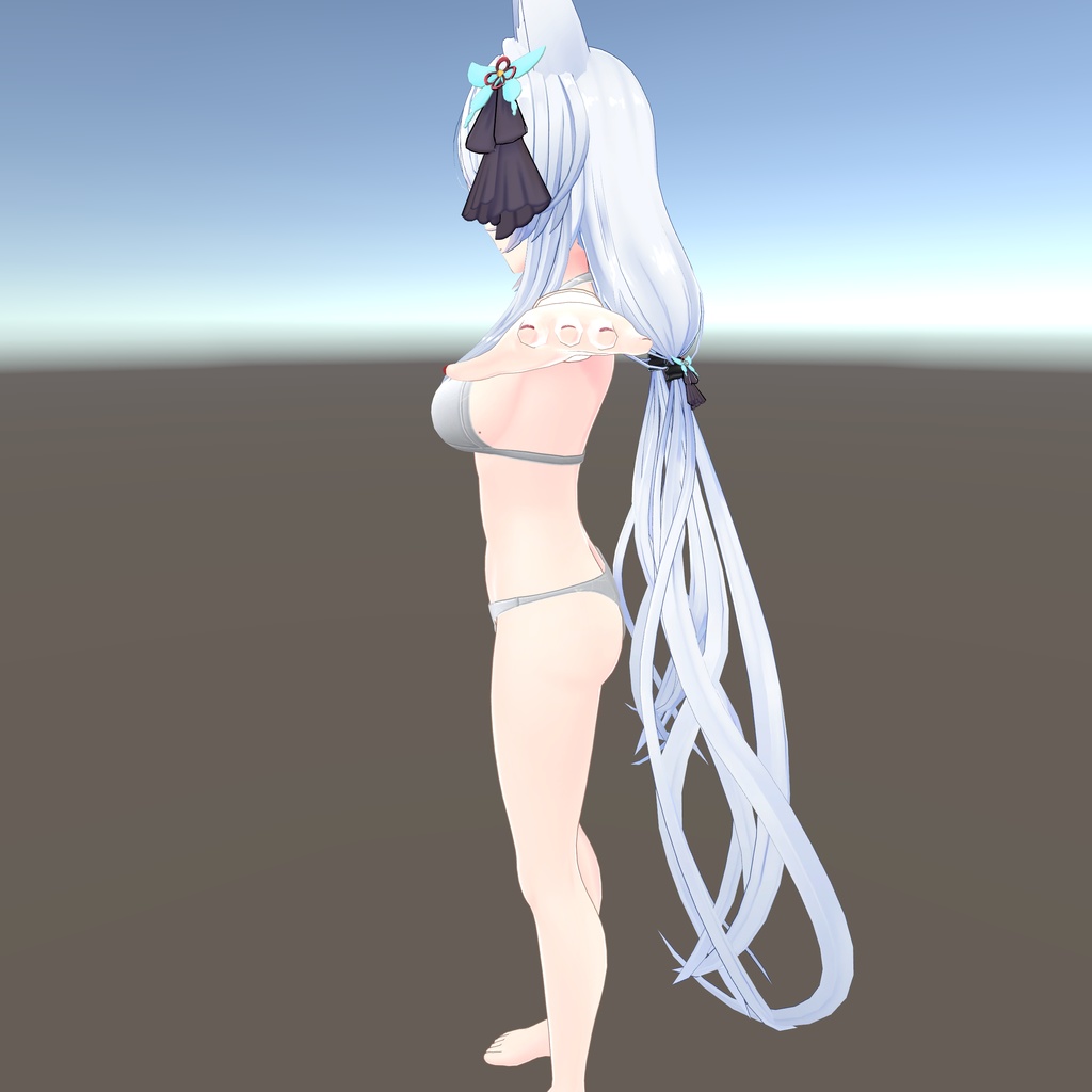 【狐薄ちゃん用衣装】ホルターネックビキニ