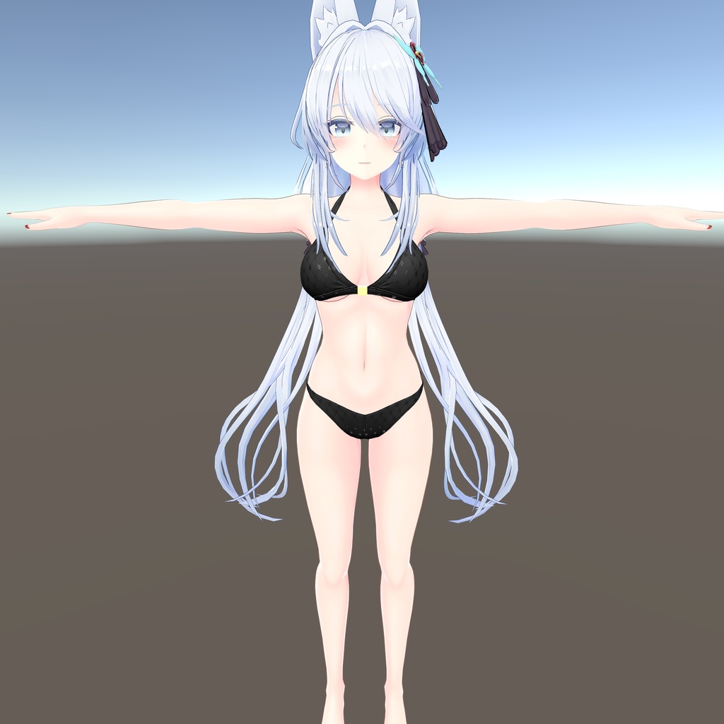 【狐薄ちゃん用衣装】ホルターネックビキニ