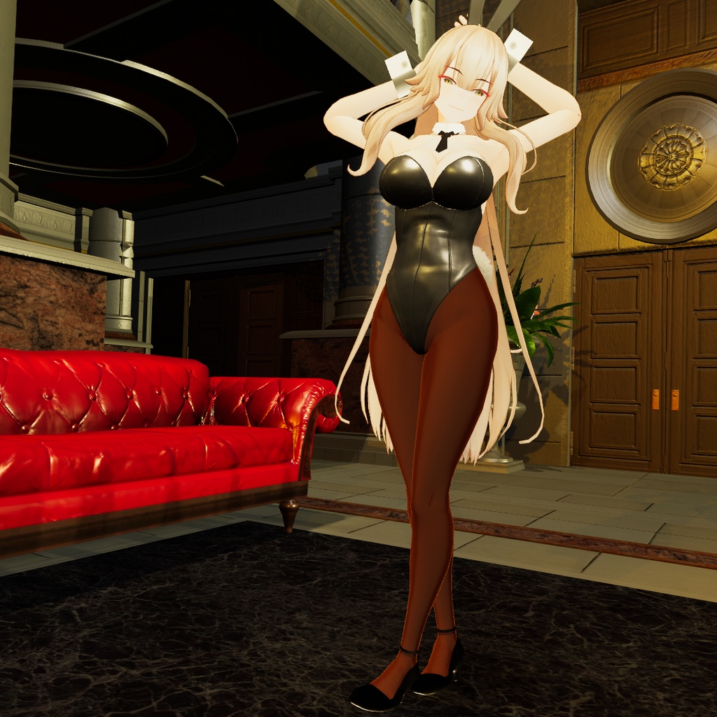 【ストレーラ用衣装】レザーバニーガールセット