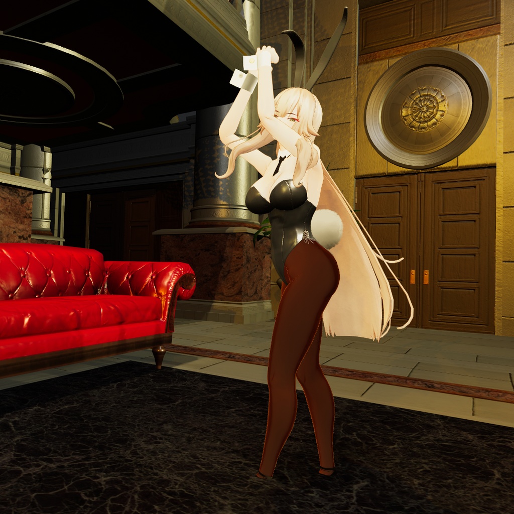 【ストレーラ用衣装】レザーバニーガールセット