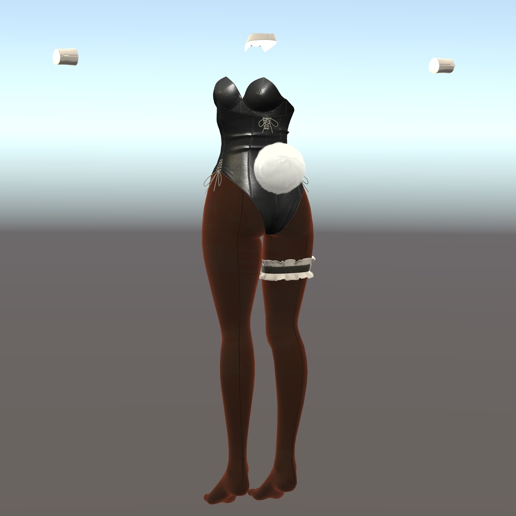 【ウルフェリア用衣装】レザーバニースーツ