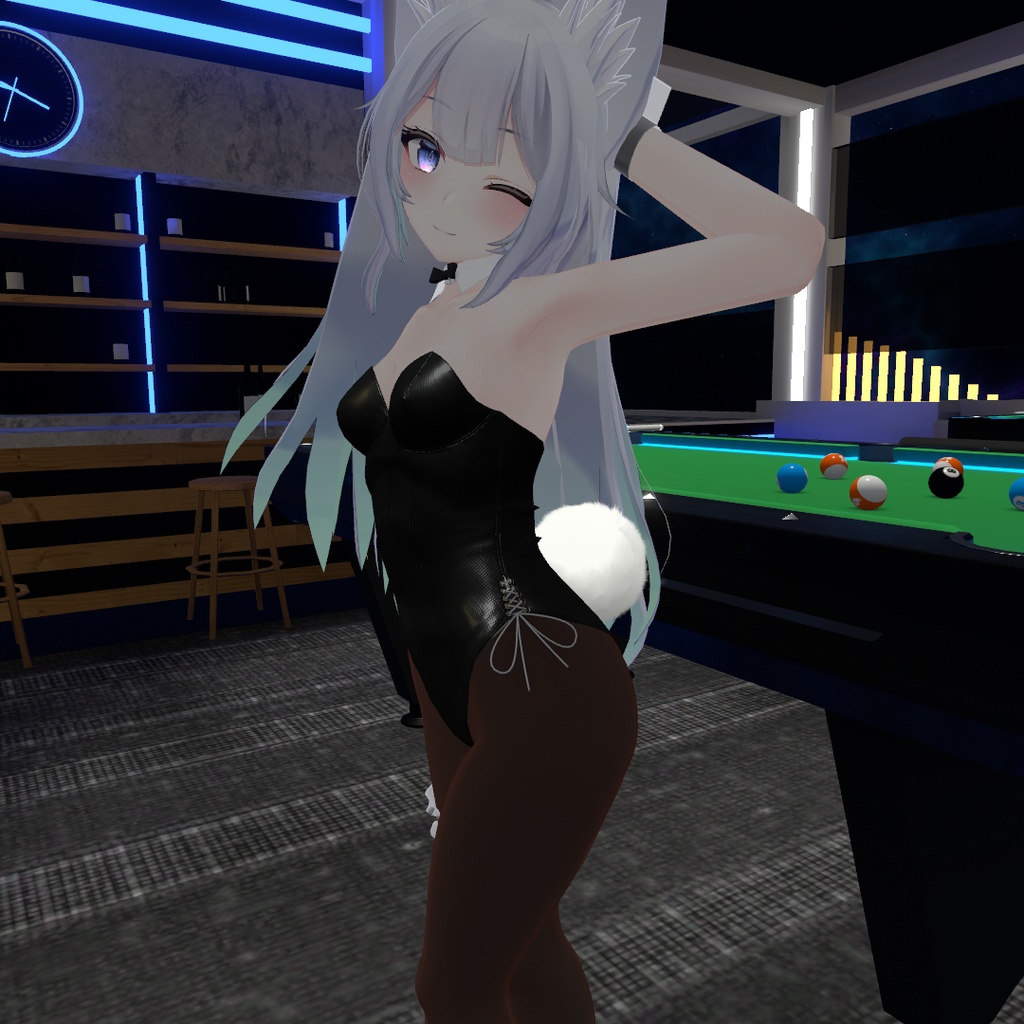 【ウルフェリア用衣装】レザーバニースーツ