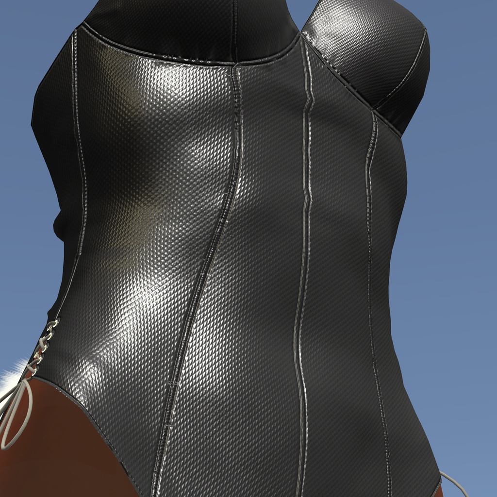 【ウルフェリア用衣装】レザーバニースーツ