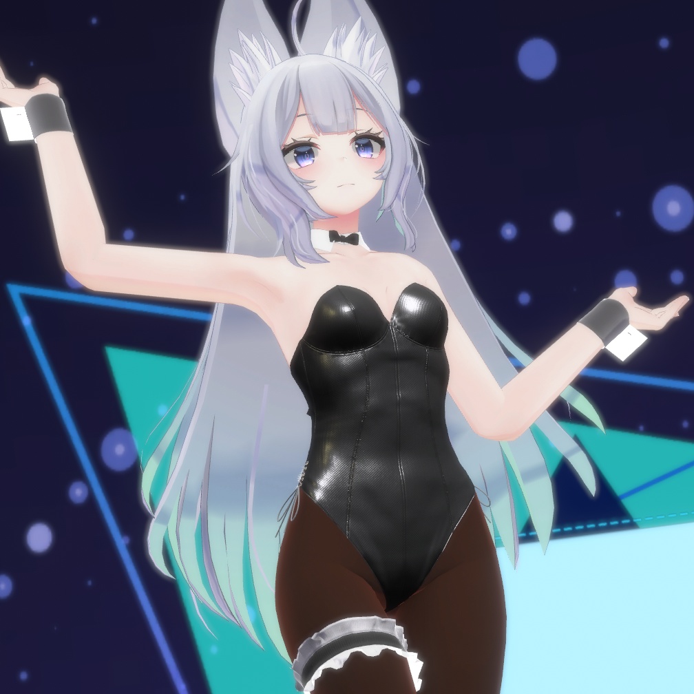 【ウルフェリア用衣装】レザーバニースーツ