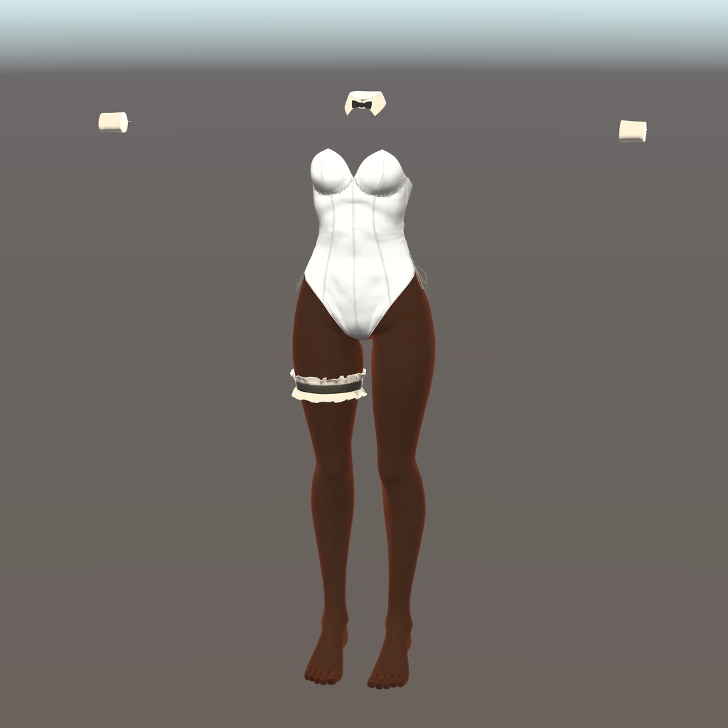 【ウルフェリア用衣装】レザーバニースーツ