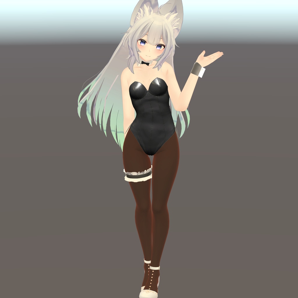 【ウルフェリア用衣装】レザーバニースーツ