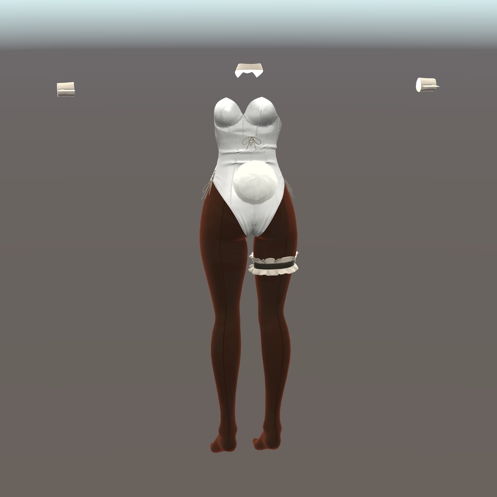 【ウルフェリア用衣装】レザーバニースーツ