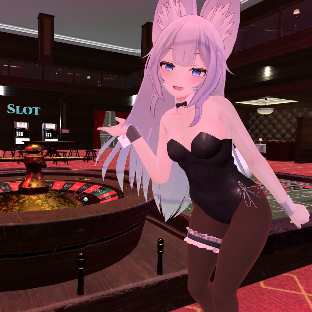 【ウルフェリア用衣装】レザーバニースーツ