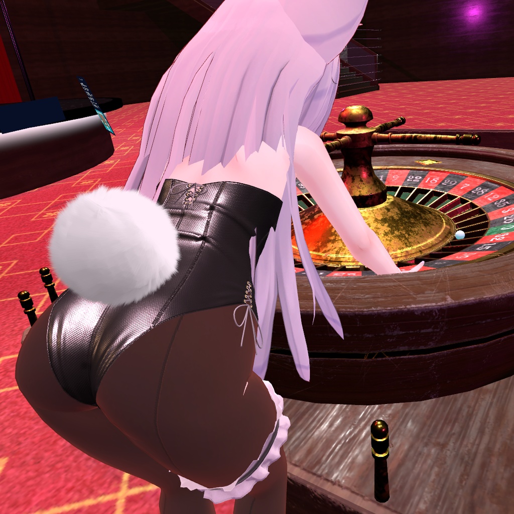 【ウルフェリア用衣装】レザーバニースーツ