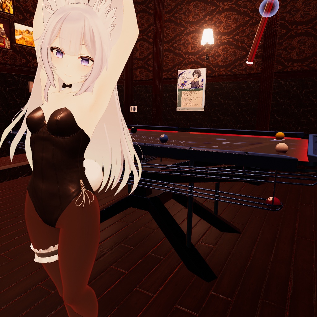 【ウルフェリア用衣装】レザーバニースーツ