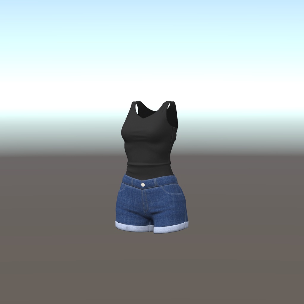 【ウルフェリア用衣装】パーカーコーデ