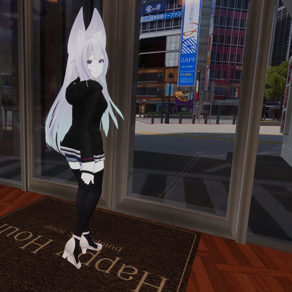 【ウルフェリア用衣装】パーカーコーデ