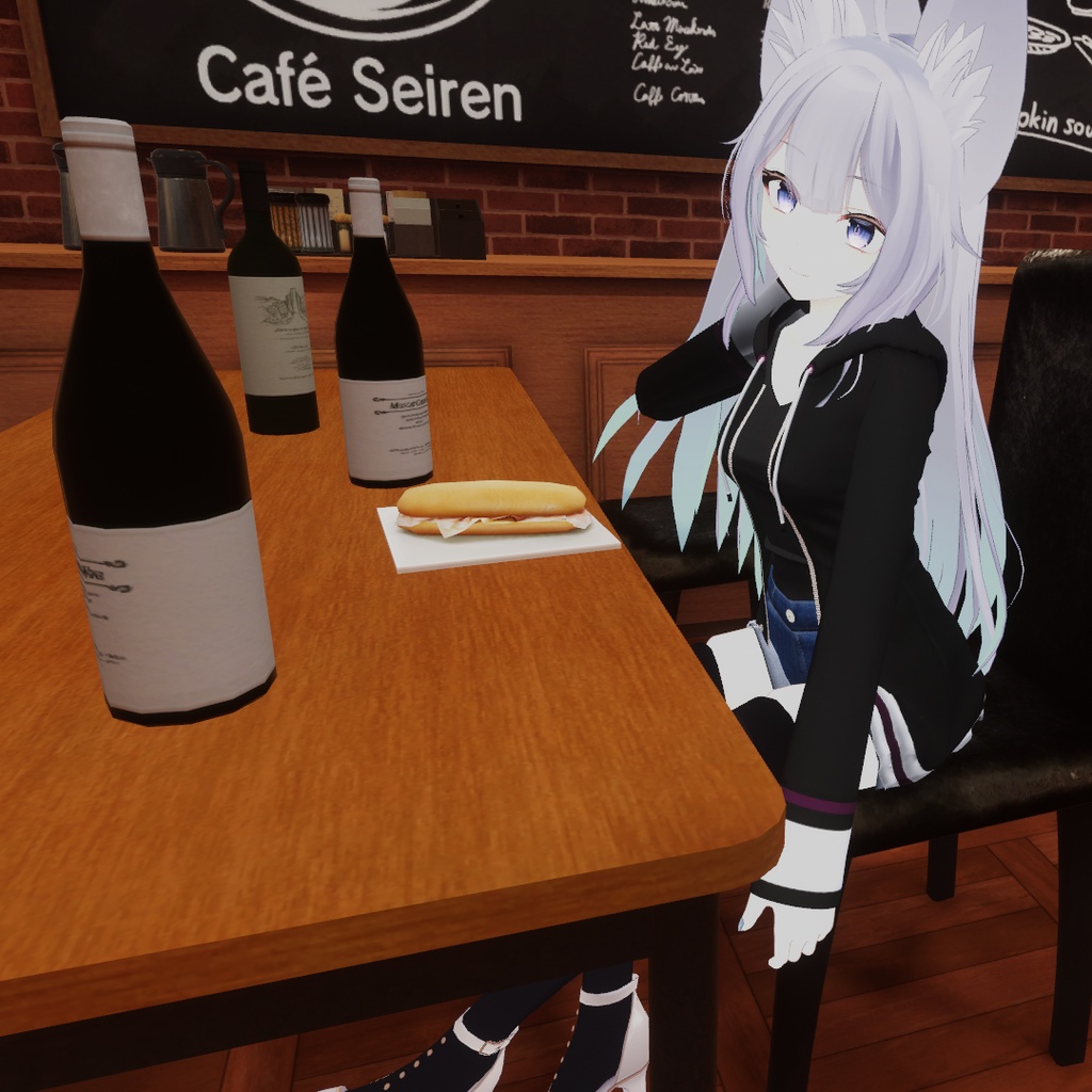 【ウルフェリア用衣装】パーカーコーデ