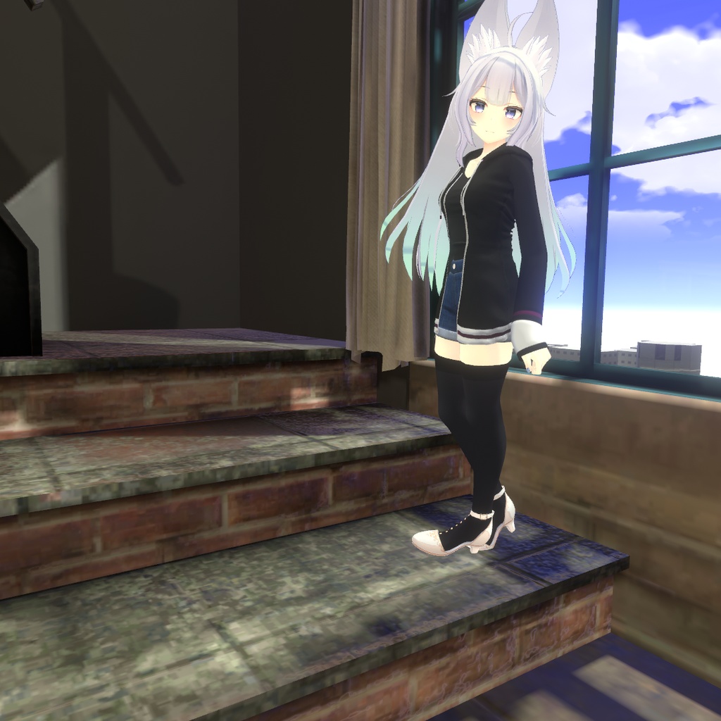 【ウルフェリア用衣装】パーカーコーデ