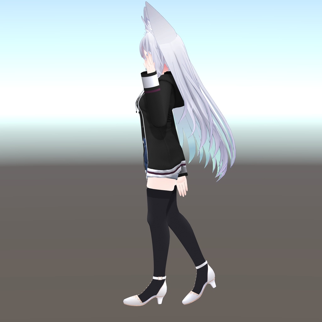 【ウルフェリア用衣装】パーカーコーデ