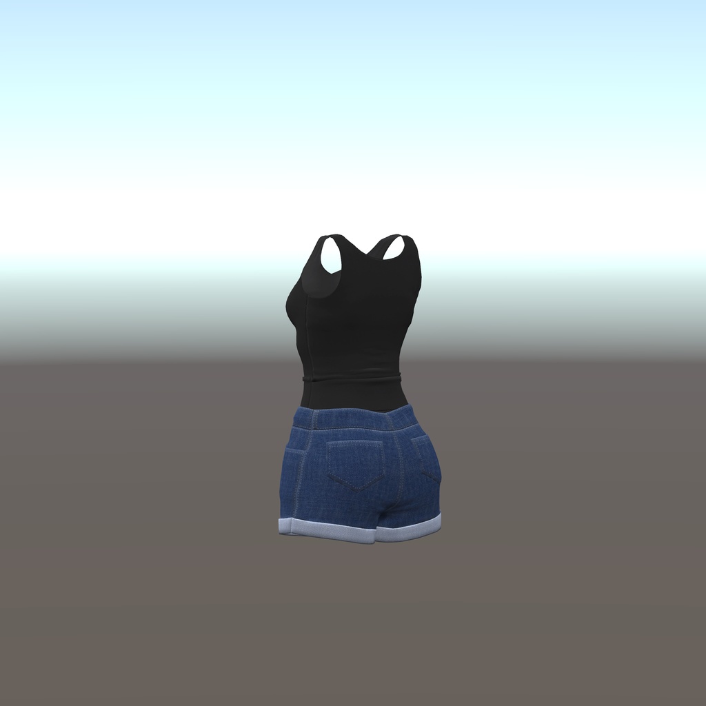 【ウルフェリア用衣装】パーカーコーデ