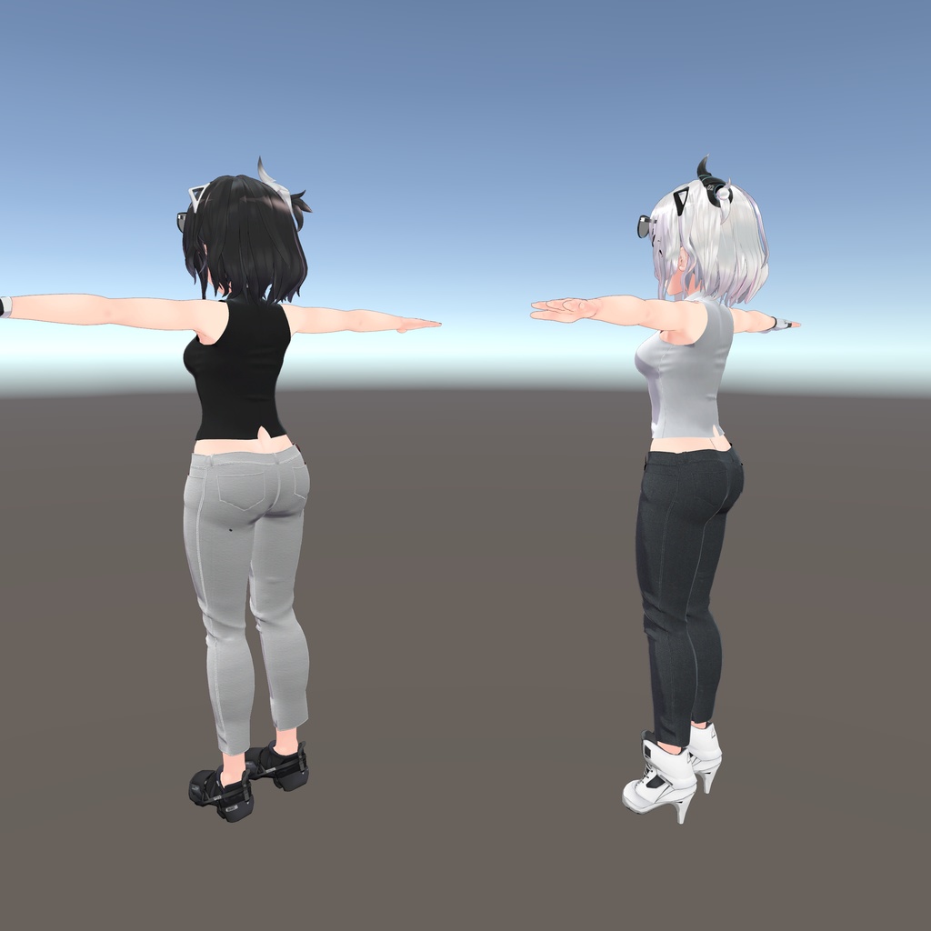 【Leeme -リーメ- & Reeva -リーバ-用衣装】パンツコーデ