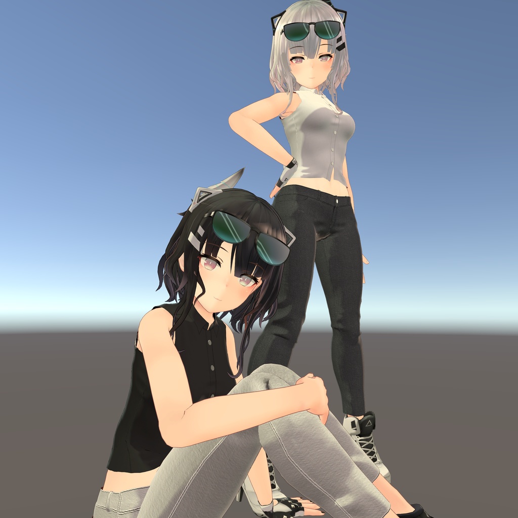 【Leeme -リーメ- & Reeva -リーバ-用衣装】パンツコーデ