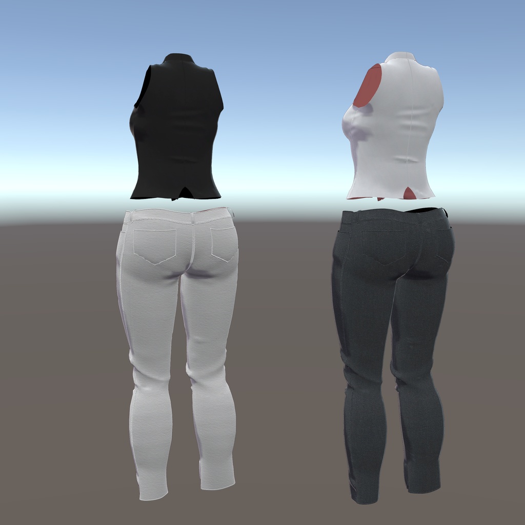 【Leeme -リーメ- & Reeva -リーバ-用衣装】パンツコーデ