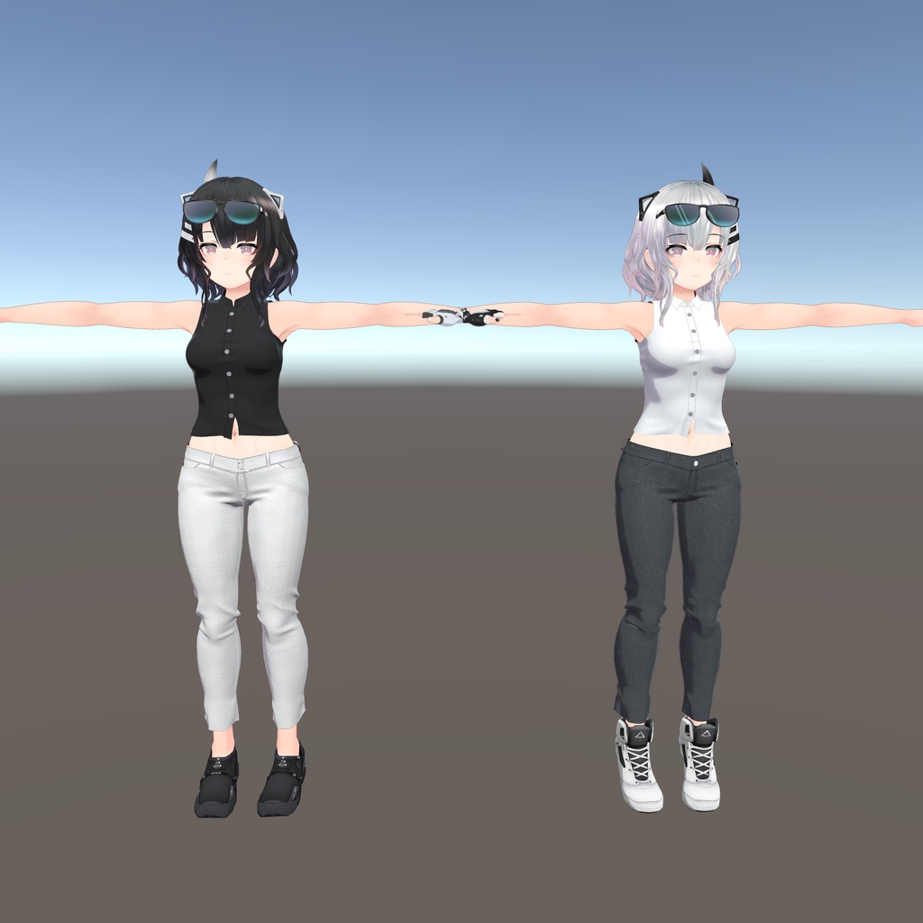 【Leeme -リーメ- & Reeva -リーバ-用衣装】パンツコーデ