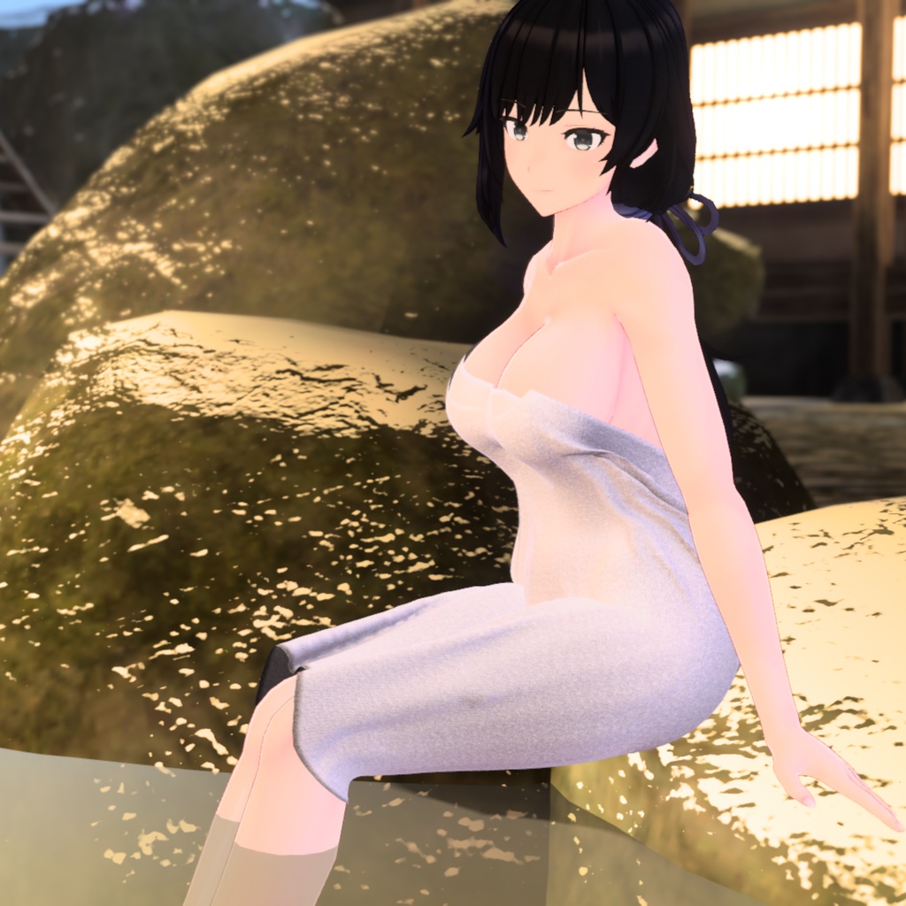 【テレクレア用衣装】湯上りバスタオル