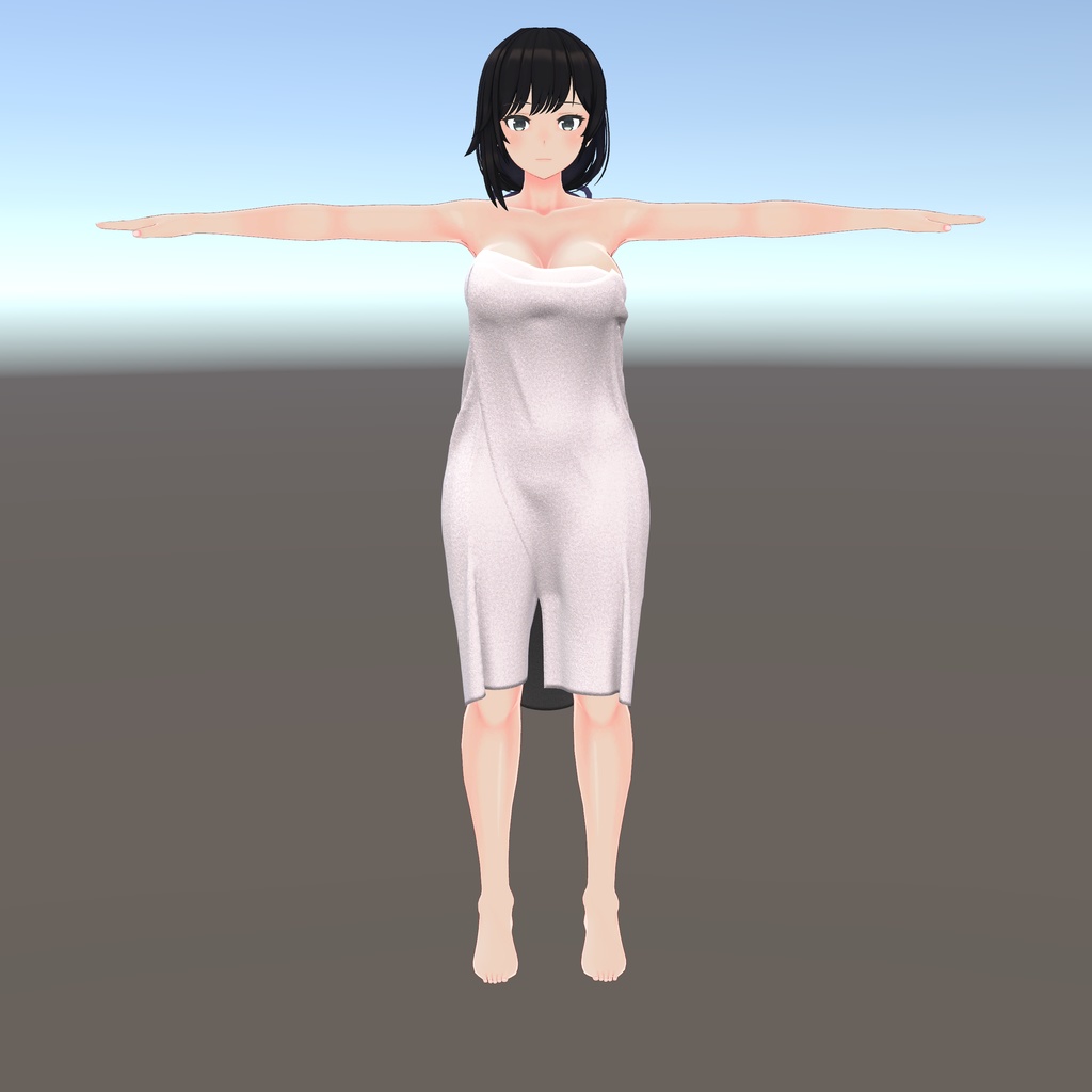 【テレクレア用衣装】湯上りバスタオル