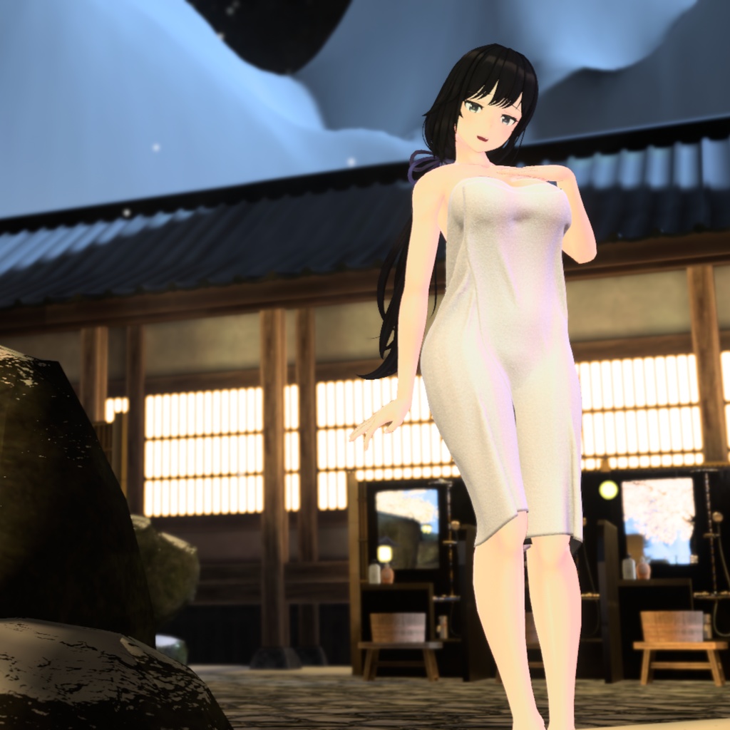 【テレクレア用衣装】湯上りバスタオル