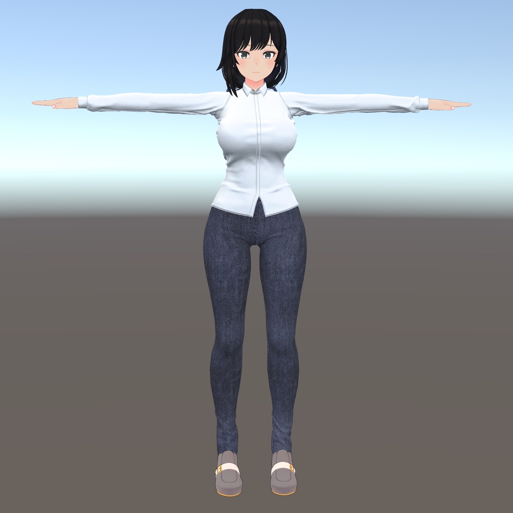 【テレクレア用衣装】シャツコーデ