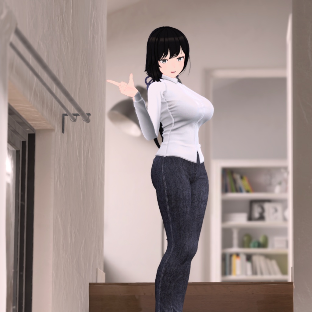 【テレクレア用衣装】シャツコーデ