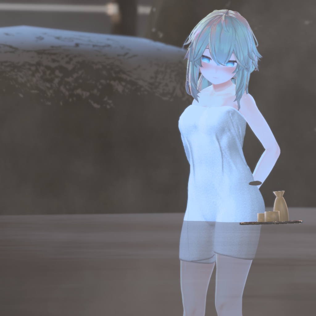 【メリノ用衣装】湯上りバスタオル