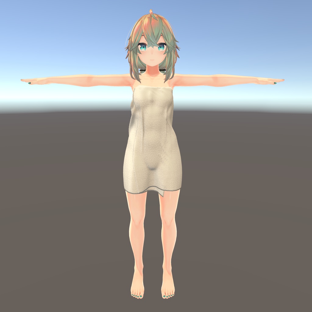 【メリノ用衣装】湯上りバスタオル