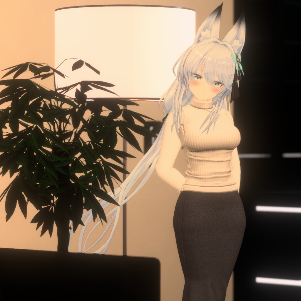 【狐薄・ヨール 用衣装】ニットタイトスカート